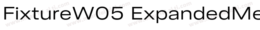 FixtureW05 ExpandedMedium Regular字体转换